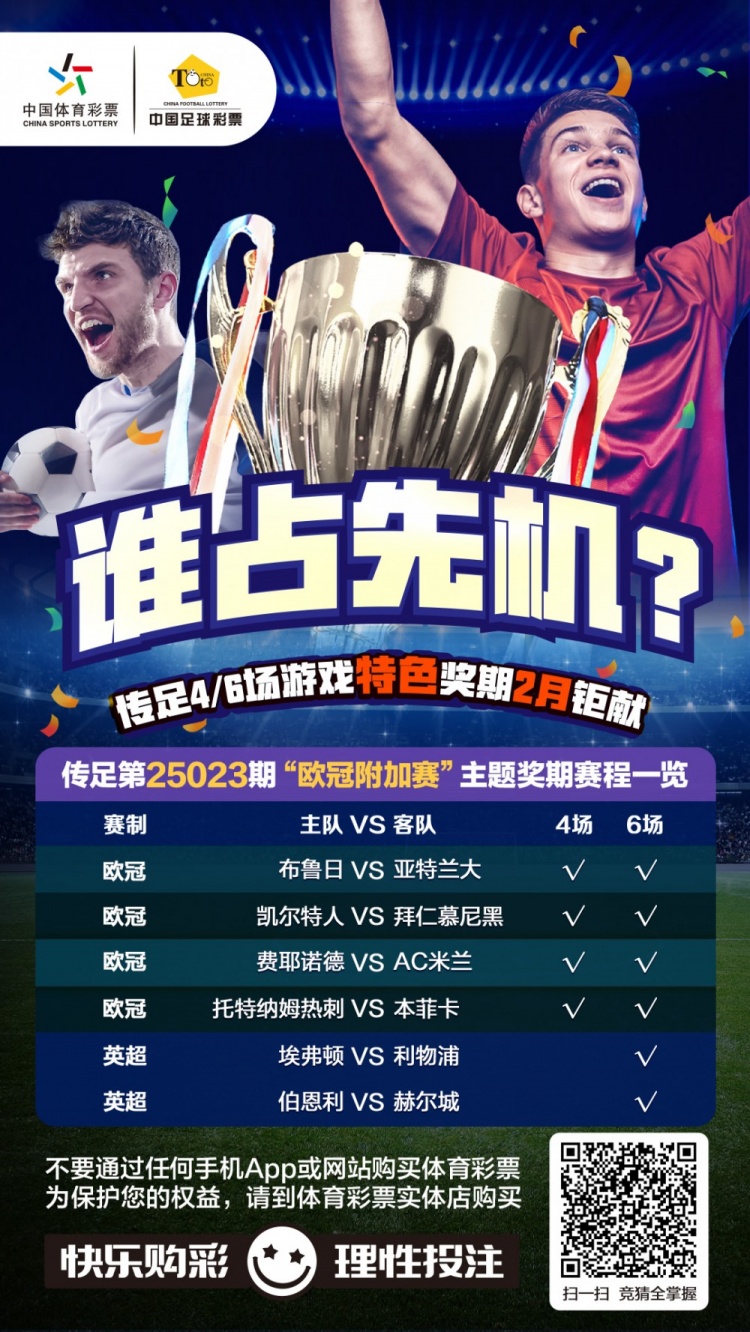 誰占先機？！傳足特色獎期第25023期聚焦歐冠附加賽
