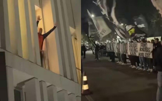  都體：尤文球迷來(lái)到酒店外支持新主帥，圖多爾向球迷們揮手致意